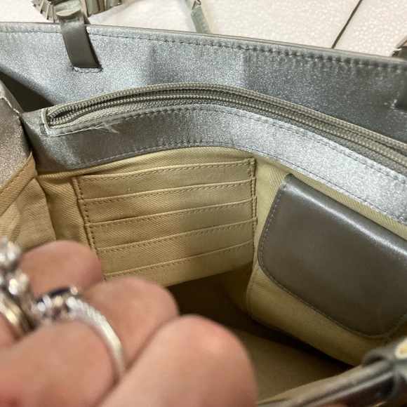Nine West silver/gray purse - Picture 5 of 15